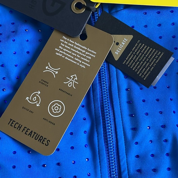 NWT Goldbergh Spark Embellished Ski Pully in Electric Blue, Size Small - Picture 3 of 4